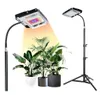 Full Spectrum Grow Light with Flexible Gooseneck Adjustable Longer Tripod Feet Stand Desk LED Plant Light for Tall Plants1053668