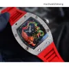 Szwajcarskie luksusowe zegarki Richadmills Mechaniczne zegarek Chronograph WristWatch5101 Swiss Automatic Ruch Sapphire Mirror Guma Pasek Projektant Sport Rweetw