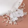 Pinces à cheveux Barrettes Blanc Fleur Peigne Femmes Bijoux Diadèmes De Mariée Accessoires Casque Bandeau Drop Livraison Hairjewelry Otl92