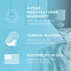 Tempur -Pedic Tempur -Cloud Breeze Dual Cooling Pillow -Queen Size、White -Restful Night's Sleepに最適な究極の冷却の快適さを体験してください