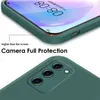 Mobiele telefoon hoesjes Vierkant vloeibaar siliconen hoesje voor Samsung Galaxy A51 A71 4G A42 A52 A72 S21 S22 S22Plus 22Ultra Note 9 10 20 Plus S10 Lite Cover 2442