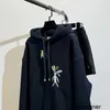 Designer Nanyou Vêtements pour femmes Luo Family Automne et hiver Nouveau motif d'elfe brodé d'herbe de Mandela à capuche pour hommes et femmes 88DC