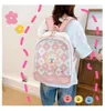 Umhängetaschen Trendy Ita Rucksäcke Teenager Mädchen Transparente Leinwand Schultasche Hohe kapazität Druck Klar Rucksack Bolsa Mujer 2024