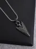 Norse Mythology Celtic Weapons Spear Head Pendant Ancient Silver Color Halsband för män Retro Punk Hip Hop Trend smycken