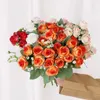 Fleurs décoratives 30cm Rose artificielle 10 têtes faux pour bricolage mariage Bouquets de saint-valentin fête décor à la maison décoration de jardin