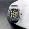 Luxury Mens Watch Richa M Högkvalitativ Watch Designer Automatisk mekanisk klocka Vattentät rostfritt stål Panchromatiskt handledsgummi som säljer R73Z