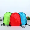 Sacos de armazenamento 10 Pçs/lote 34x42cm Ao Ar Livre À Prova D 'Água Cordão Mochila Grande Tamanho Sapatos Roupas Esporte Durável Oxford Venda Bolso