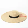 Chapéus de palha com aba grande para mulheres, verão, praia, proteção UV, chapéu de sol, atacado