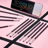 Jessup eyeliner borstar set11pcs pro eyeliner borstpopered vinklad platt ultra fin precision ögonmakeup borstar set t324 240320