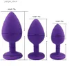 Other Health Beauty Items S/M/L silicone hip and anal plugs uni plugs 3 different sizes of adult toys Y240402