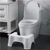 Reposapiés de plástico para inodoro de baño, reposapiés blanco engrosado