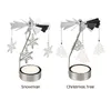 キャンドルホルダーホーム装飾クリスマスパーティーロマンチックなテーブル雪だるまデスクトップエレガントな結婚式のリビングルームウォームベッドルームホリデーローテーション