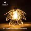 Tools New Swante Small Stick Lamp 5050 Workshop Brand Design Cicada Wings Outdoor Camping Lampenschirm Sky Fire Lampe für Outdoor Camping