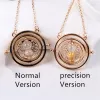 Necklaces 24 pcs/lot Sandglass Pendant Kids Toy Model Jewelry Necklace Retro Round Sweater Chain Necklace Vintage Goth Jewelry wholesale