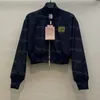Carta bordada jaqueta feminina designer de luxo jaqueta esportiva casacos primavera verão casual manga longa jaquetas