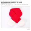 Vêtements pour chiens Ensemble de Noël pour animaux de compagnie Chapeau Écharpe Décor Couvre-chef Ménage Chaud Pour Chiens Flanelle Couverture Décorative