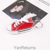 Mini Simulering Multi-färg Canvas Shoe Keychain Personlig herr och kvinnors väska hänge kreativa DIY-bilar nyckelring