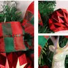 Decorative Flowers Winter Front Door Decorations Christmas Deer Wreath Outdoor For