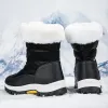 Boots Women's Shoes for Winter Plush Snow Boots Mid Calf Boots Outdoor Anti Slip Hiking Shoes Warm Waterproof Fashion Botas Mujer 2023