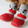 Vêtements pour chiens, chaussettes antidérapantes résistantes à l'usure, chaussures imperméables pour chiots et chats, couvre-pieds anti-rayures et anti-salissure pour l'extérieur