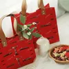 Present Wrap Small and High-End Felt Wedding Character Tote Bag Candy Box Companion Bridesmaid