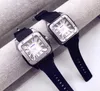 popular womens men simple square dial watch Cystal Ladies Roman Tank Series Crystal Mirror Quartz table noble elegant business Couples multi-function watches gifts