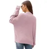 Women's Knits 2024 Autumn/Winter Loose Solid Knitted Cardigan Overlay Style V-neck Sweater Coat