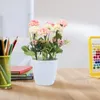 Flores decorativas, flores artificiales, bonsái, simulación de planta en maceta, pintura de lienzo simulada de escritorio falso