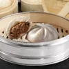 Double Boilers Durable Stainless Steel Bamboo Kitchen Steamer Rice Snack Small Cage Basket Dumpling Cooking Tools
