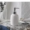 Liquid Soap Dispenser Nordic Style Pure White Ceramic Multifunction Portable Hand Bottle Bathroom Accessories