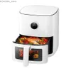 FRYER AIR FRYERS 220 V Intelligente friggitrice Air Friggitrice elettrica senza olio non Stick 24 ore a tempo intelligente Friggitore francese Fryer Fryer Schermata OLED Y240402