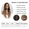 Wigs Easihair Long Body Wigs Ombre Black Brown Blonde Synthetic Wig Cosplay Средняя часть Натуральная теплостойкость для женщин для женщин