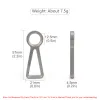 Tools Titanium Alloy Keychain Light Weight Titanium Car Key Ring Outdoor EDC Tool Camping Accessories