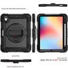 Rugged Heavy Handle Grip Stand Strap Tablet Case For iPad 10.9 9.7 10.2 inch Pro 11 Mini 6 5 4 Samsung Galaxy TAB A9 Plus S9 FE S8 PLUS A8 A7 S6 Lite Kickstand Cover