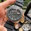 Top Clone Men Sports Watch Panerais Luminor Automatisk rörelse Movement Watch Sapphire Mirror 47mmmm 13mm Importerat band Swiss varumärkesdesigners handled