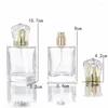 Opslagflessen 50 ml spuitfles kroon diamant transparant glas parfum goud doseren zilveren pers lege verpakking