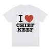 Jag älskar Chief Keef Women Fashion T-shirtkläder Y2K T-skjorta Män Grafisk tryckt mode Harajuku kläder Kausal toppar tee 240329