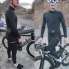 ズボンYKYWBIKE暖かいサイクリングビブズボン冬のサーマルマウンテンバイクパンツ自転車タイツサイクリングビブパンツ3ポケットサスペンダー