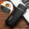 Ny volfram spole flamlös fingeravtryck beröringssensor USB laddning bärbar metall vindtät utomhus camping bbq mäns höga gåvor