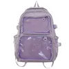 Giapponese Kawaii Itabag Donna 2024 Zaino trasparente di grande capacità Ita Borse da scuola per studenti universitari JK 240323