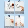 Självdisciplin Punch Card Portable Plastic Checklist Board återanvändbar för att göra List Notepad Kids Life Daily Planner