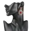 Baumelnde Ohrringe, Luxus-Geschenk für Frauen, Ohrring, Vintage-Schmuck, alte Goldfarbe, großer Kristall, 2024