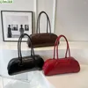 Drawstring Women Fashion Shoulder Bag Large Capacity PU Leather Simple Underarm Solid Color Trendy Shopping Single