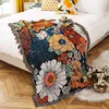Filtar Bohemian Soft Tassel Sticked filt strand sängöverdrag randig rutig för sängar lyxig dekorativ soffa