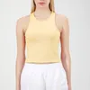 Yoga Top Ebb Tank Top Antrenman Top Womens Yoga Spor iç çamaşırı kapalı fitness dikişsiz tank üst anti parlama ince