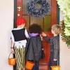 Decorative Flowers Christmas Garland Artificial Lavender Wreaths Fake Flower Front Door Wreath Hanging Plants For Decoration