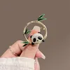 Chinese style cute panda brooch with high rise bamboo product jacket pin accessories 240325