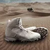 Sapatos de fitness ao ar livre militar tático homens escalada caminhadas meio ajuda botas masculino fãs do exército respirável deserto combate treinamento trabalho