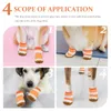 Ropa para perros 4 PCS Zapatos para mascotas Sandalia de verano Resistente al desgaste Transpirable Cachorro Decorar Suministro PVC Accesorio decorativo