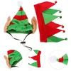 Abbigliamento per cani santa cappello da pet collar decorazione per il costume da gatto di flanella natalizio